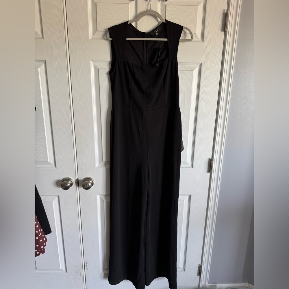 NWT Lulu’s Enticing Endeavors Black Jumpsuit - Size XL - Picture 11 of 12